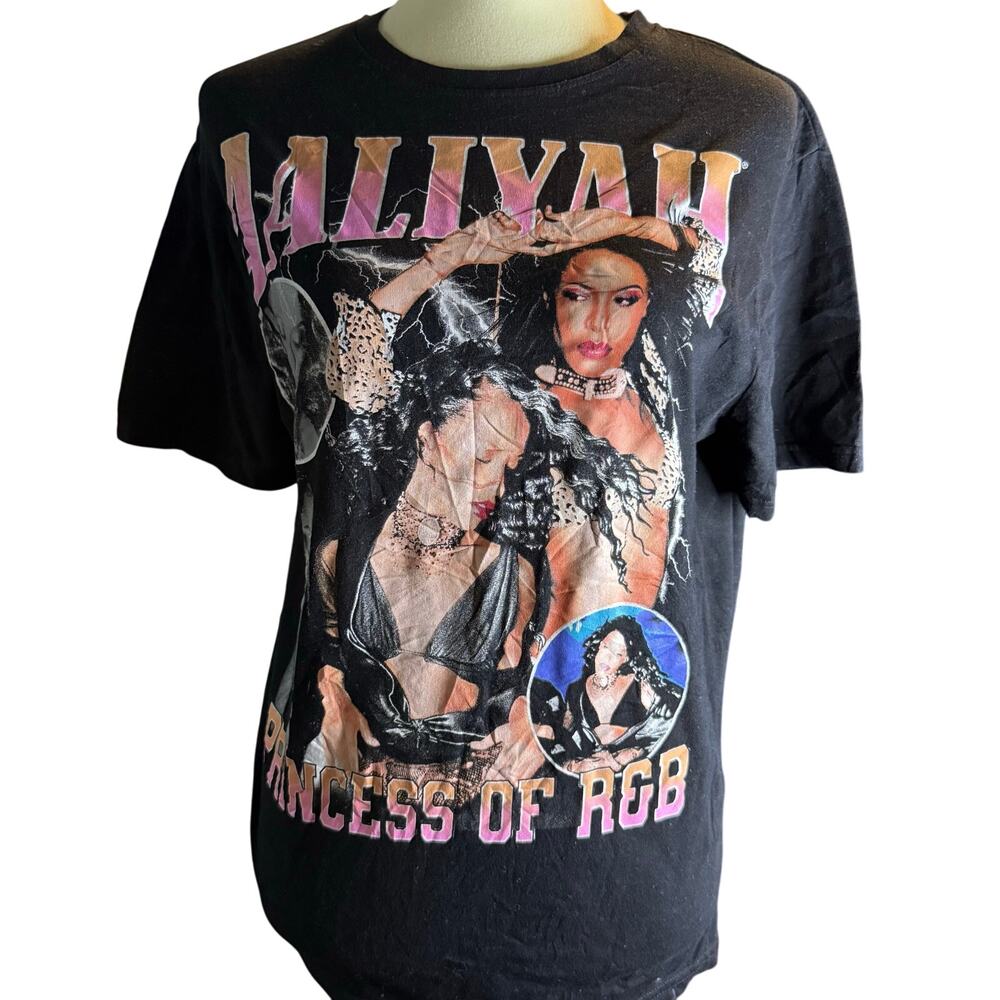 C-Life Group x Aaliyah Princess of R&B Graphic Tee, 90s Y2K Hip Hop, Small